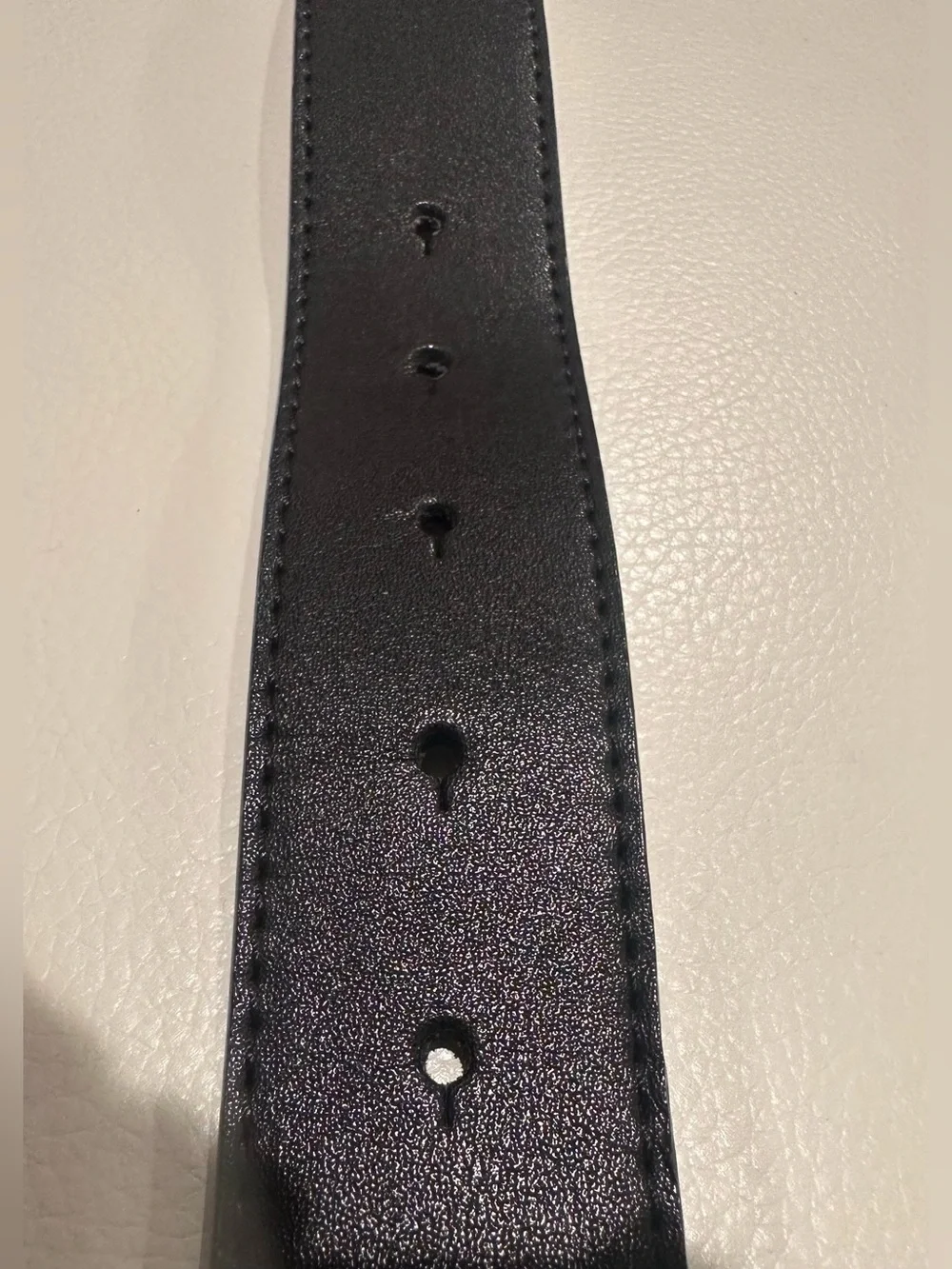 NEW Gucci Marmont Gold Star Studs Double G Black Leather Belt 95 38 625560 Rare